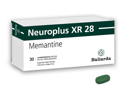 Neuroplus XR_28_40.png Neuroplus XR Memantine Neuroprotector Neuroplus olvidos Tratamiento para Alzheimer Memantine memoria demencia Enfermedad de Alzheimer